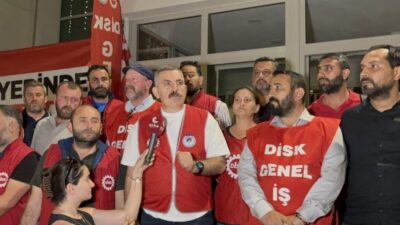 İZENERJİ, İZELMAN ve EGEŞEHİR A.Ş. çalışanlarının grevi üçüncü gününe girerken,