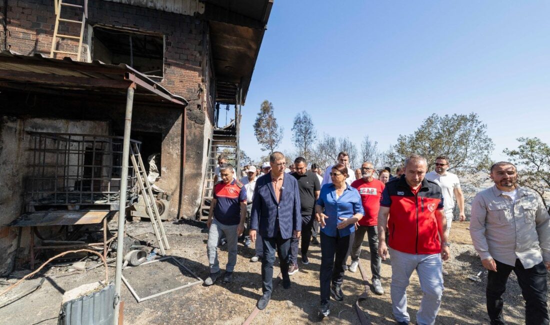 İzmir Büyükşehir Belediyesi Aliağa Bozköy ve Foça Ilıpınar’da orman yangınından