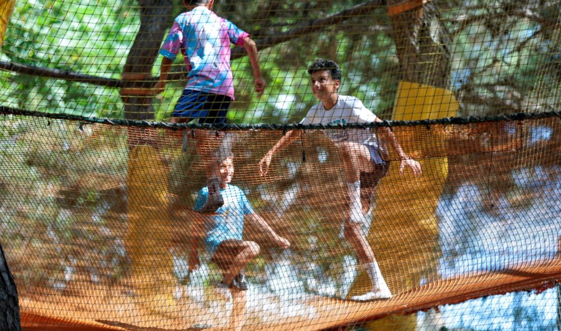 Konak Belediyesi Aydın Erten Rekreasyon Alanı’nın, özellikle çocukların gözdesi olan