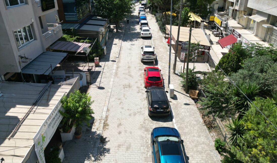 Urla Belediyesi Fen İşleri Müdürlüğü’nün ilçe genelinde yürüttüğü çalışmalar, Zeytinalan’dan