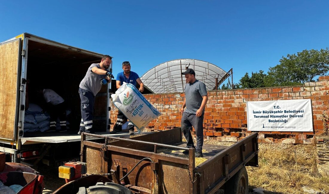İzmir Büyükşehir Belediye Başkanı Dr. Cemil Tugay'ın Ödemiş'te yangından zarar