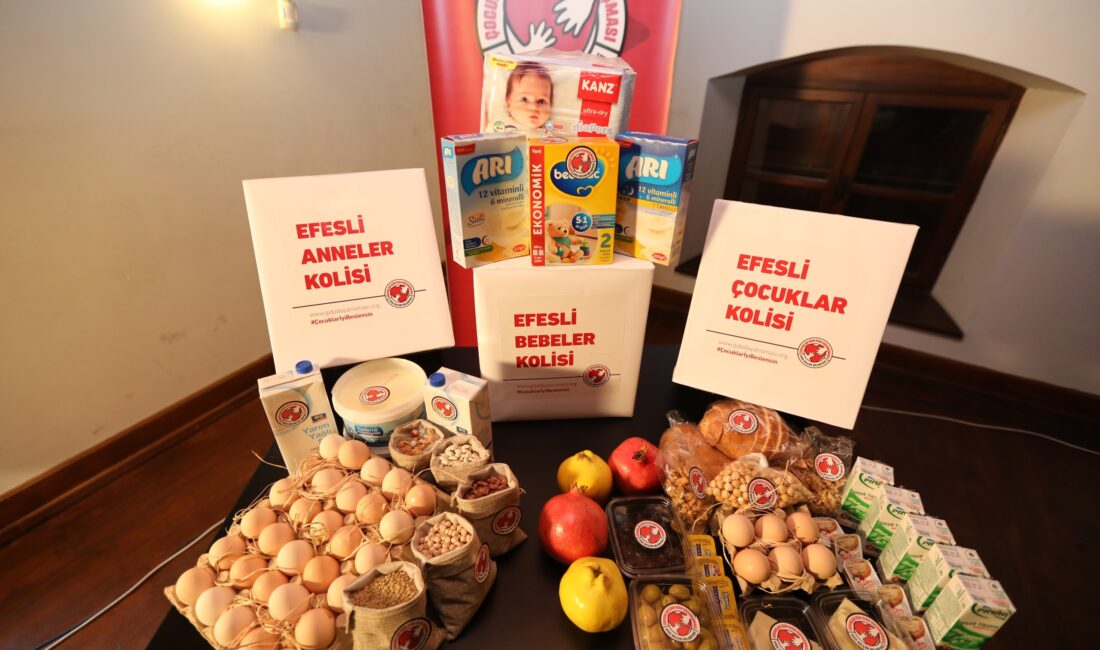 Efes Selçuk Belediyesi öncülüğünde yürütülen “Çocuklar İçin Gıda Dayanışması” projesi,