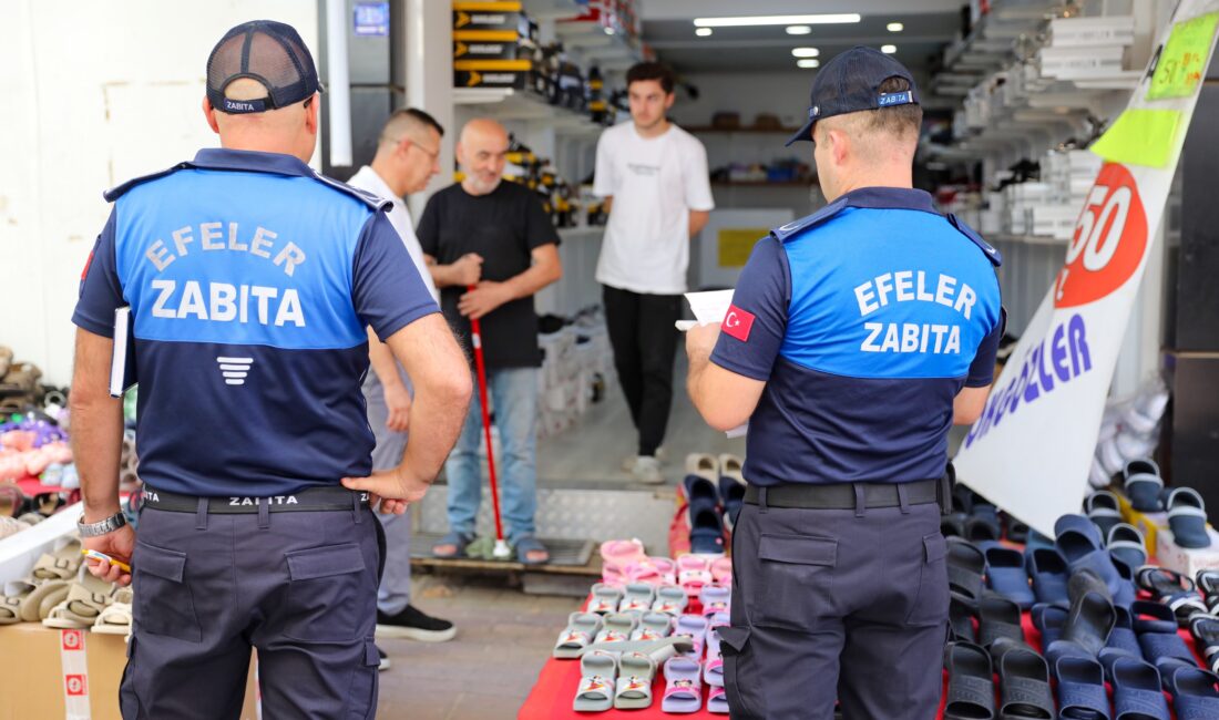 Efeler Belediyesi Zabıta Müdürlüğü ekipleri, kent düzeni ve estetiğini korumak