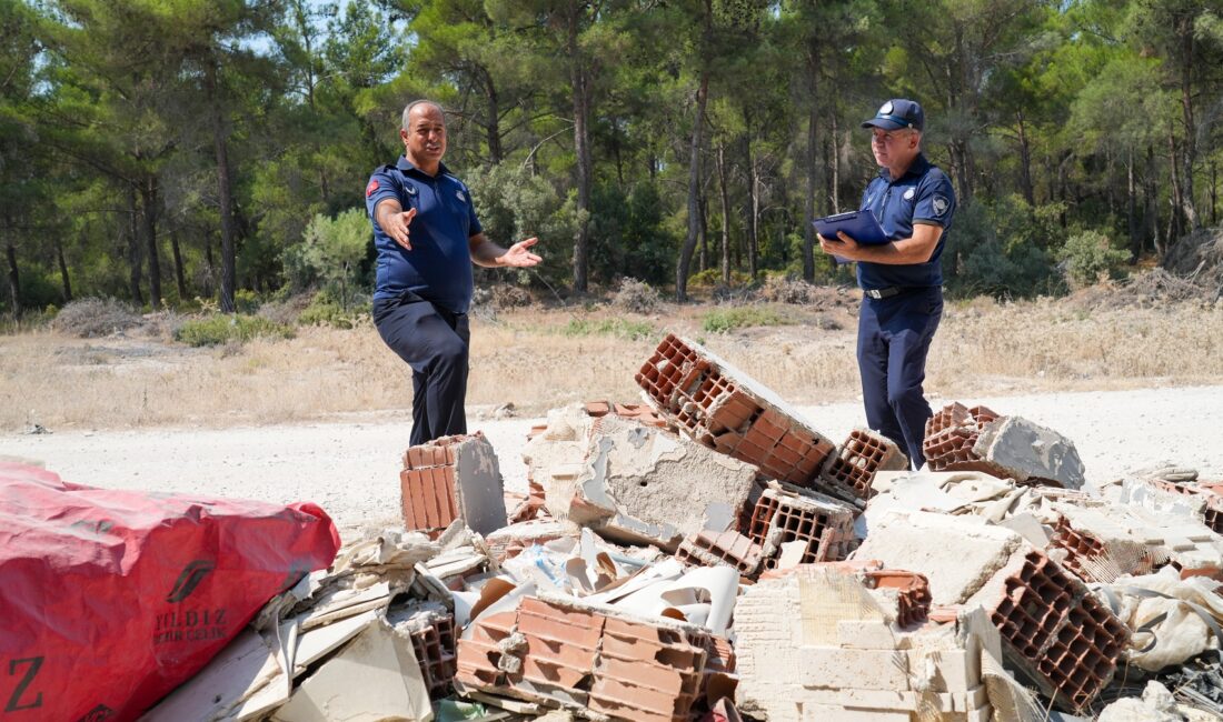 Kaçak moloz dökümü yapanlarla aralıksız mücadele eden Gaziemir Belediyesi, 2025