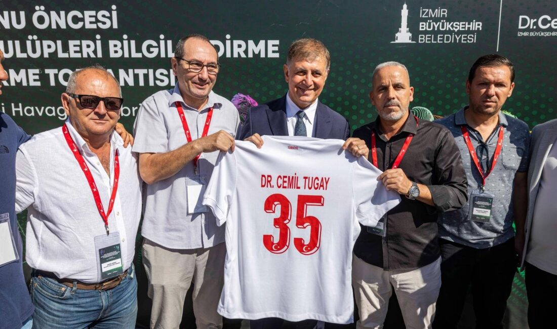 İzmir Büyükşehir Belediye Başkanı Dr. Cemil Tugay, amatör spor kulüplerinin