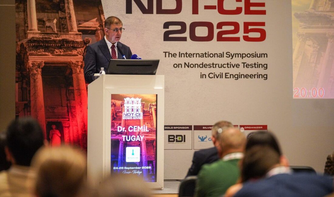 İzmir Büyükşehir Belediye Başkanı Dr. Cemil Tugay, uluslararası NDT-CE 2025