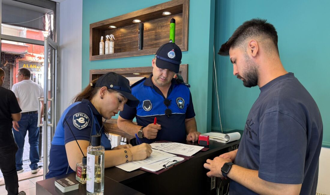 Efeler Belediyesi Zabıta Müdürlüğü ekipleri, yeni eğitim-öğretim yılıyla birlikte okul
