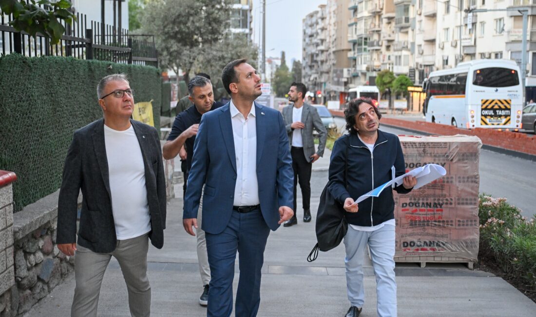 Bornova Belediye Başkanı Ömer Eşki, güne Mustafa Kemal Caddesi ve