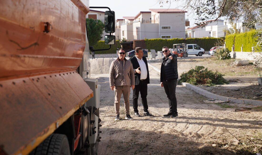 Seferihisar Belediyesi, Sığacık Girlen Mevkii’nde 50 bin m² parke taş