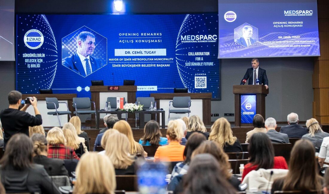 İzmir’de MEDSPARC Zirvesi başladı: Başkan Tugay’dan kadın istihdamı ve yeşil dönüşüm mesajı İzmir Büyükşehir Belediye Başkanı Dr. Cemil Tugay, MEDSPARC Uluslararası İş