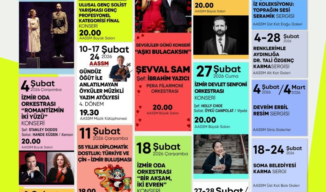 Ahmed Adnan Saygun Sanat Merkezi, şubat ayı boyunca konserlerden dans
