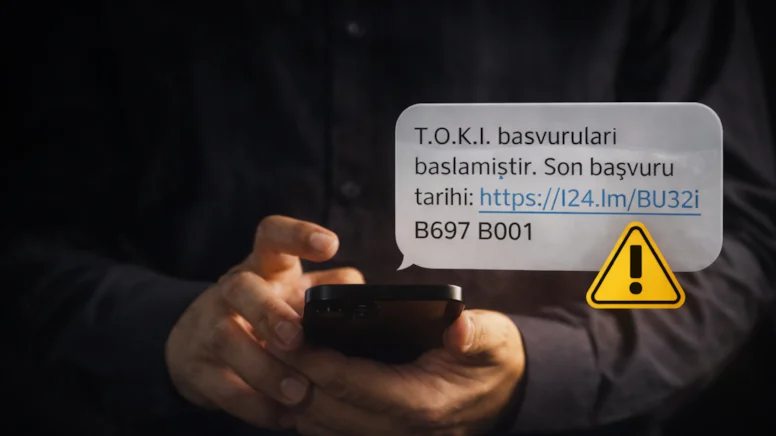 TOKİ projeleri üzerinden gönderilen sahte SMS’lerle vatandaşlar dolandırılıyor. Sahte e-Devlet