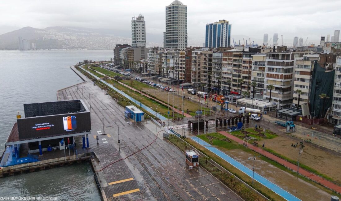 İzmir’de ocak ayında metrekareye 223,7 kilogram yağış düştü. Aylık ortalama