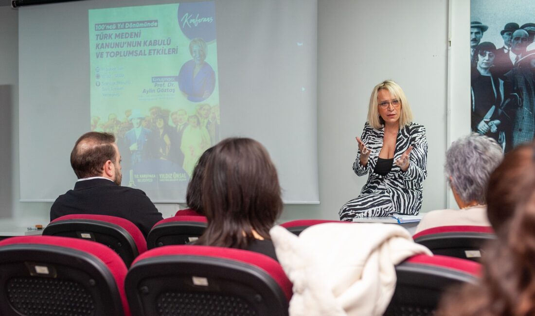 Karşıyaka Belediyesi’nin düzenlediği konferansta Türk Medeni Kanunu’nun 100. yılı, Atatürk’ün