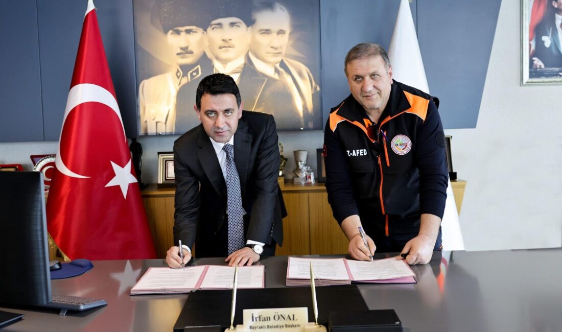Bayraklı Belediyesi, İZ-AFED ile iş birliği yaparak afetlere ve iklim