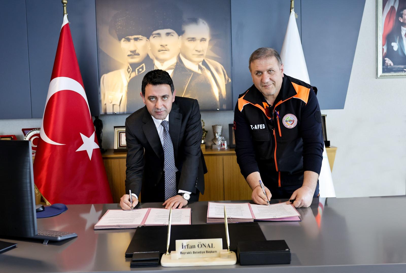 Bayraklı Belediyesi, İZ-AFED ile iş birliği yaparak afetlere ve iklim