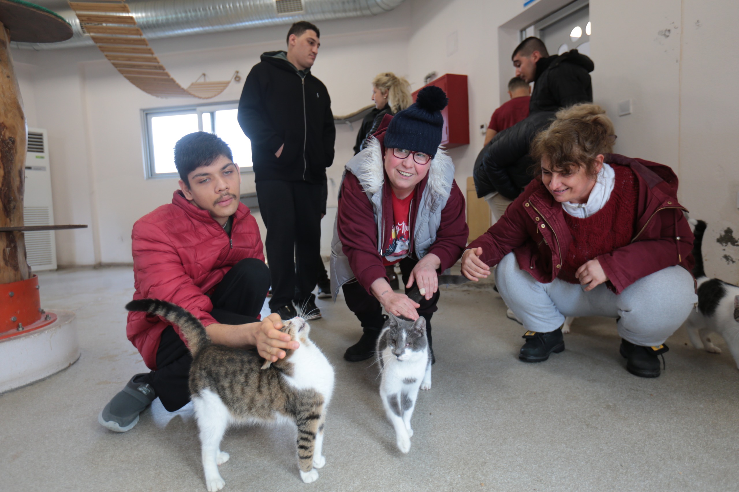 Konak Engelsiz Yaşam Köyü öğrencileri, Dünya Kediler Günü’nde Konak Belediyesi