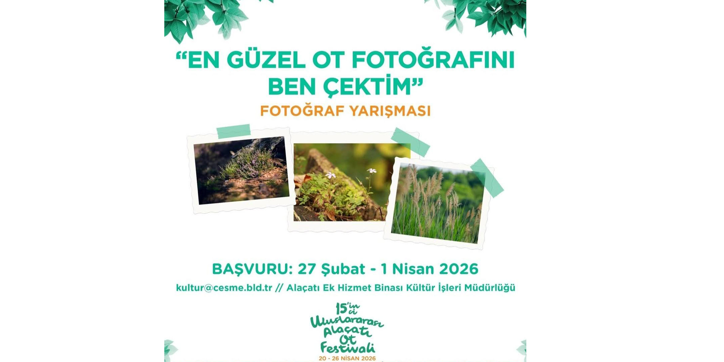 Çeşme Belediyesi, 15. Uluslararası Alaçatı Ot Festivali kapsamında doğanın ve