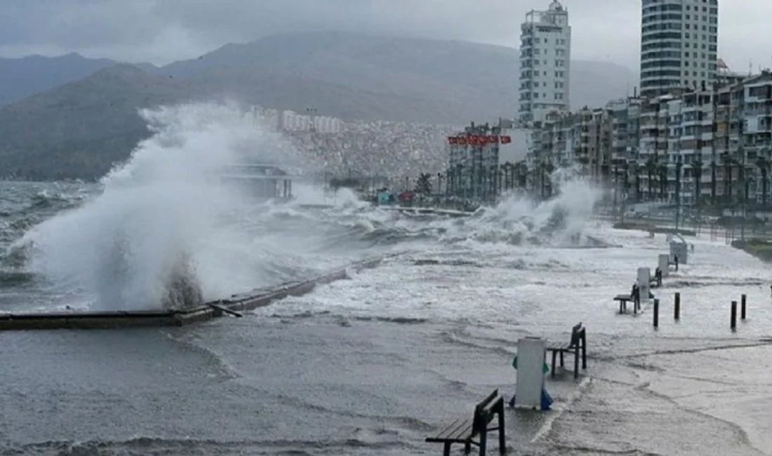 Meteoroloji Genel Müdürlüğü, İzmir için kuvvetli rüzgar ve fırtına uyarısı