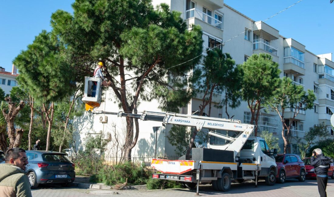 Karşıyaka’da budama seferberliği: Ağaçlara bahar bakımı Karşıyaka Belediyesi, kent genelinde ağaç budama çalışmalarını yoğunlaştırdı. Uzman ekipler,