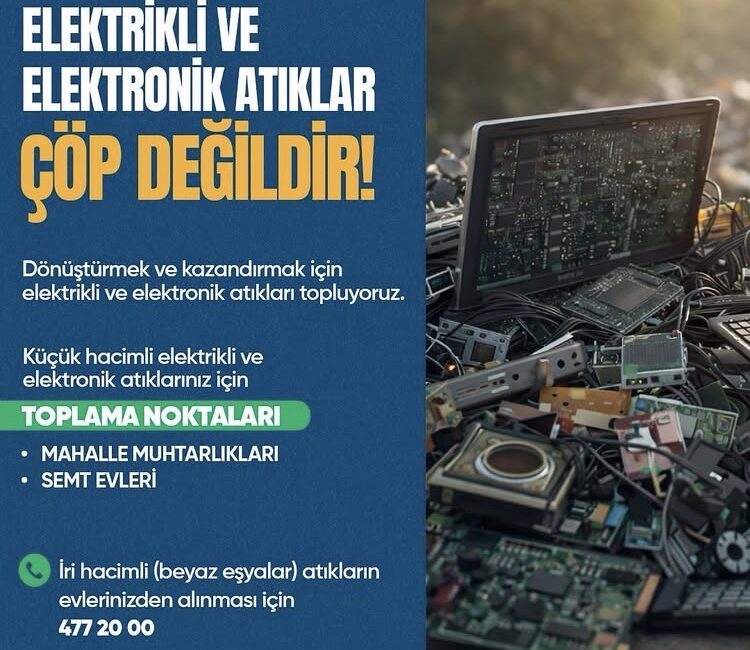 Bayraklı Belediyesi, elektrikli ve elektronik atıkların ayrı toplanması için yeni