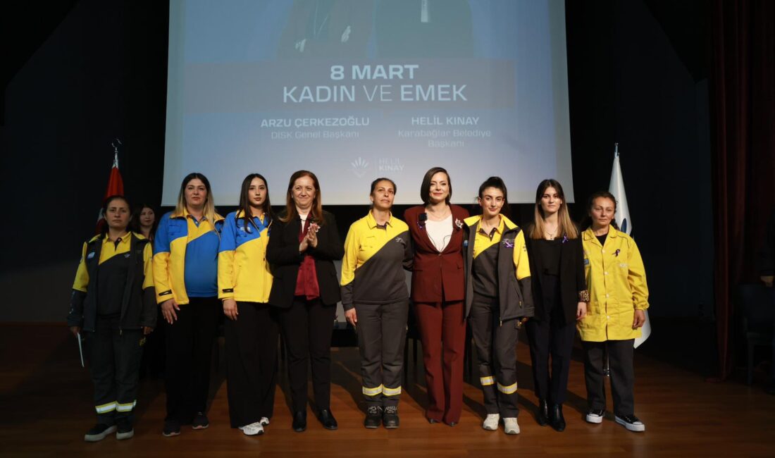 Karabağlar’da 8 Mart’ta kadın emeği ve eşitlik konuşuldu: Akaryakıt İstasyonu çalışanlarına destek Karabağlar Belediyesi’nin düzenlediği “8 Mart Kadın ve Emek” forumunda kadınların