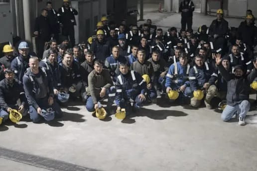 TKP, Kınık’taki Polyak Eynez Maden Ocağı’nda hak mücadelesi veren işçilere