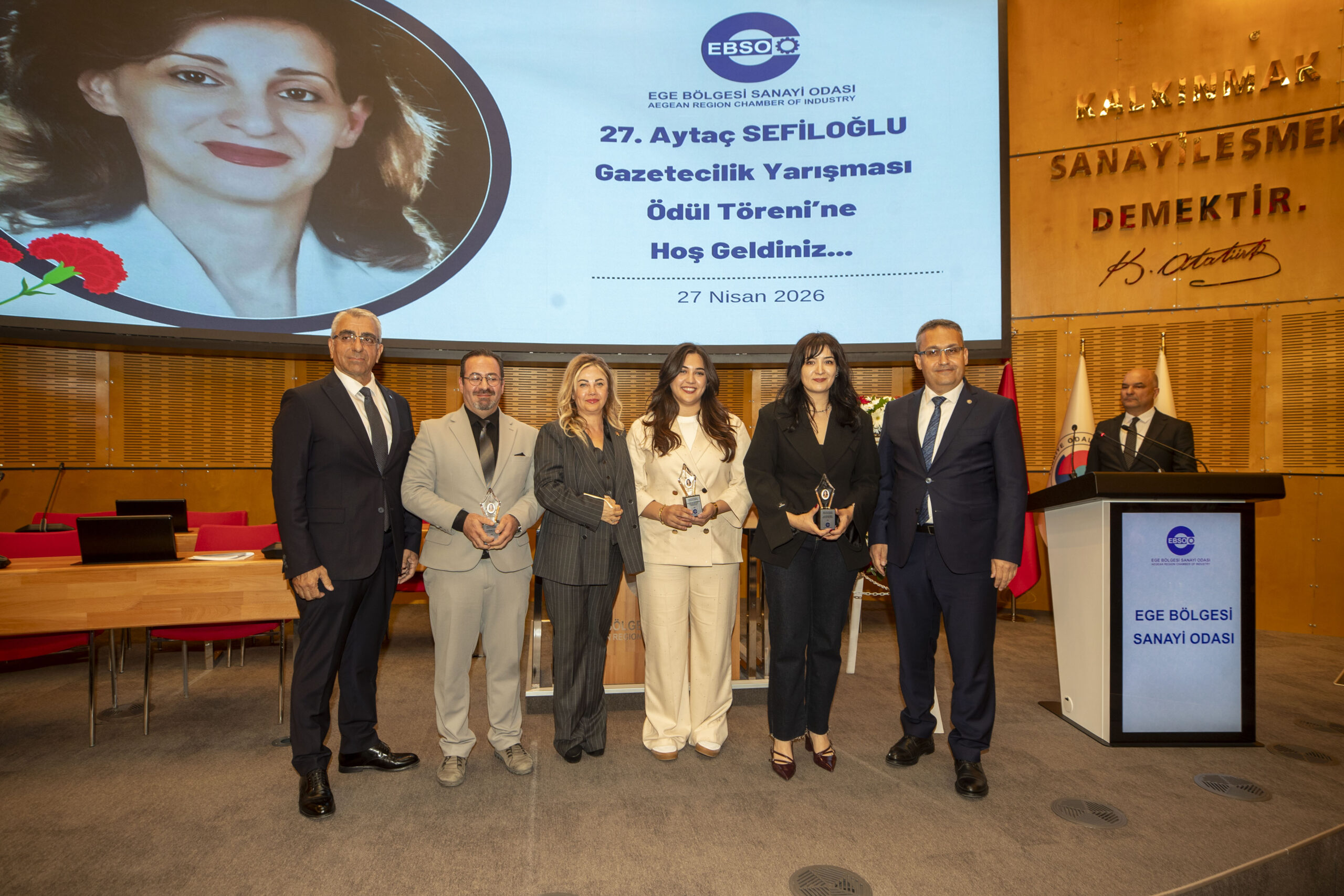 EBSO’nun 1995’ten bu yana düzenlediği Aytaç Sefiloğlu Gazetecilik Yarışması’nda dereceye