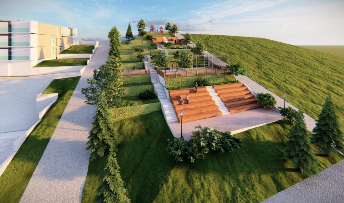 Çiğli'de sosyal yaşam alanlarını arttırma hedefiyle yapımı süren Yılmaz Aksoy