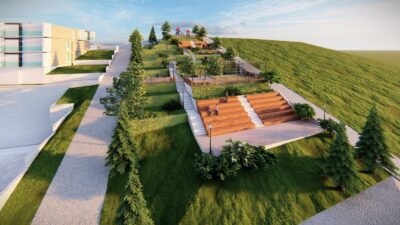 Çiğli'de sosyal yaşam alanlarını arttırma hedefiyle yapımı süren Yılmaz Aksoy