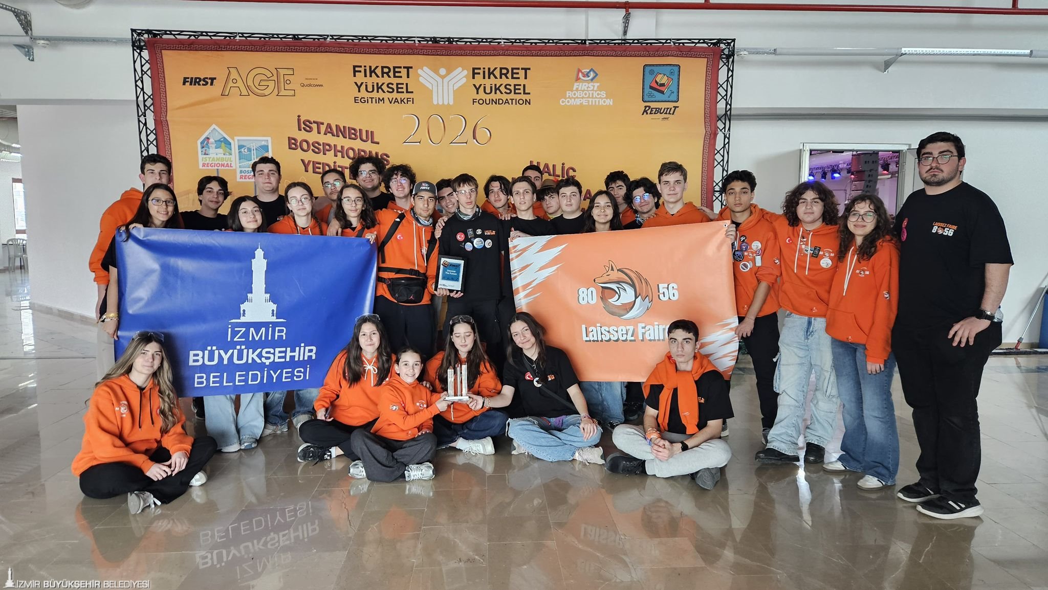 İzmir Büyükşehir Belediyesi destekli 8056 Laissez Faire robotik takımı, FIRST