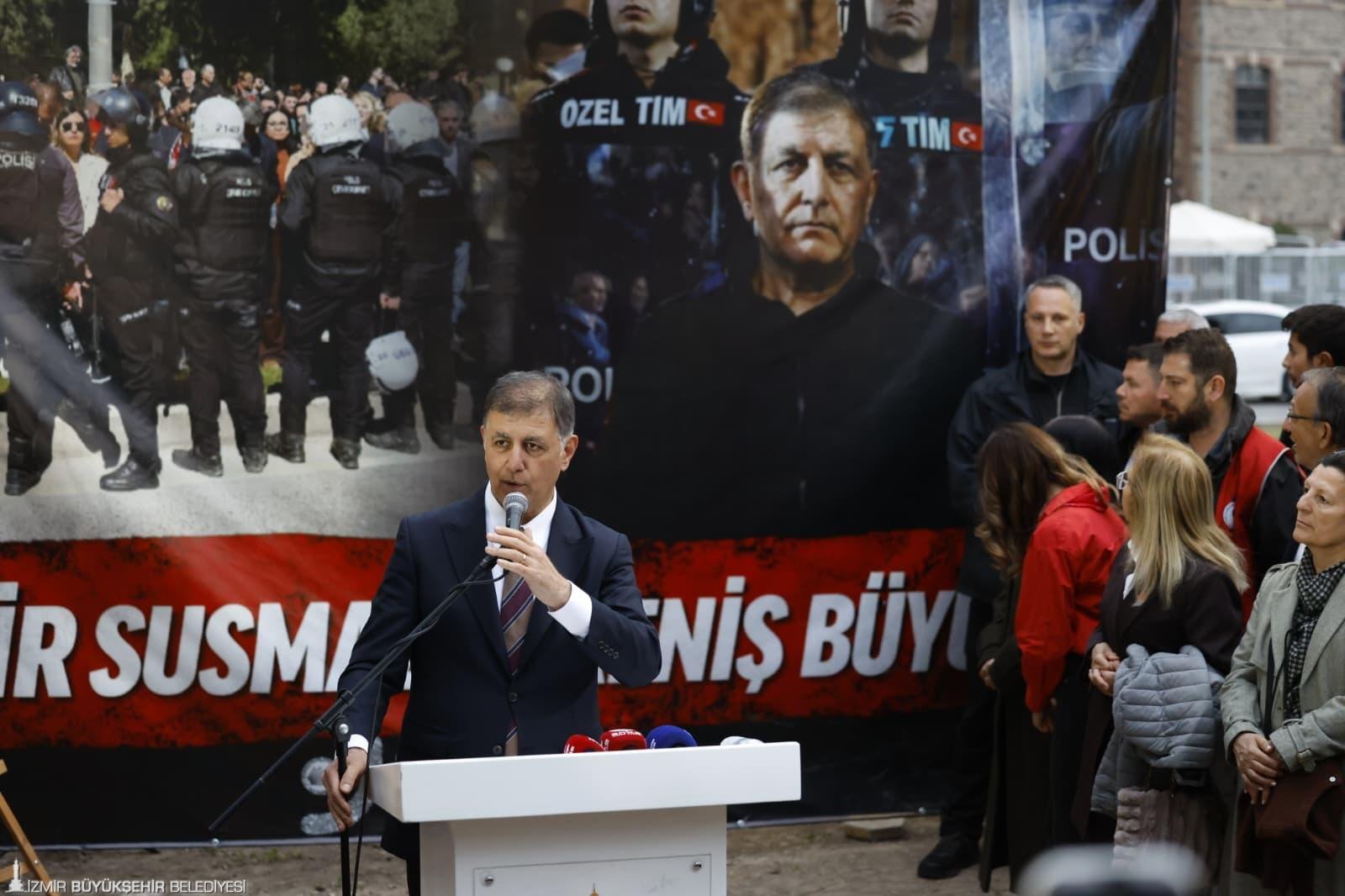 İzmir Büyükşehir Belediye Başkanı Dr. Cemil Tugay, Meslek Fabrikası nöbetinin