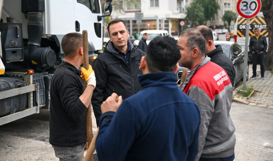 Bornova Belediye Başkanı Ömer Eşki, Zafer Caddesi’nde ikinci kat asfalt