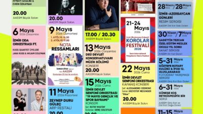 İzmir Büyükşehir Belediyesi Ahmed Adnan Saygun Sanat Merkezi (AASSM), mayıs
