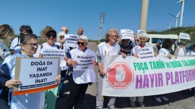 Aliağa Horozgediği'nde BATIÇİM AŞ'nin klinker öğütme ve paketleme tesisine karşı