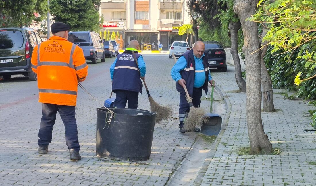 Efeler Belediyesi, Park ve Bahçeler ile Temizlik İşleri ekiplerinin ortak
