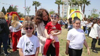 Karşıyaka Belediyesi’nin 23 Nisan Çocuk Şenliği, Sancaklı köyünde başladı; hafta