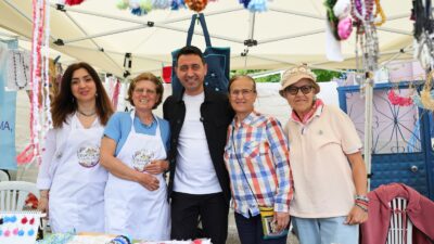 Bayraklı Belediyesi’nin düzenlediği Doğançay Üreten Eller Festivali’nde 88 kadın emeği