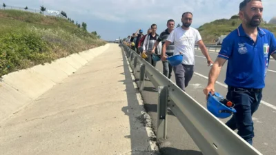 Üç aydır maaşlarını alamayan Özşen Madencilik işçileri hakları için Keşan