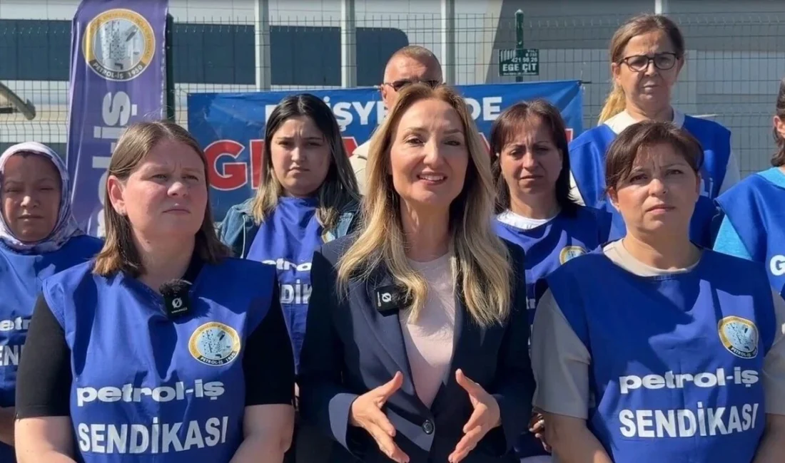 CHP’li Aylin Nazlıaka, İzmir Torbalı’da 516 gündür grevde olan Temel