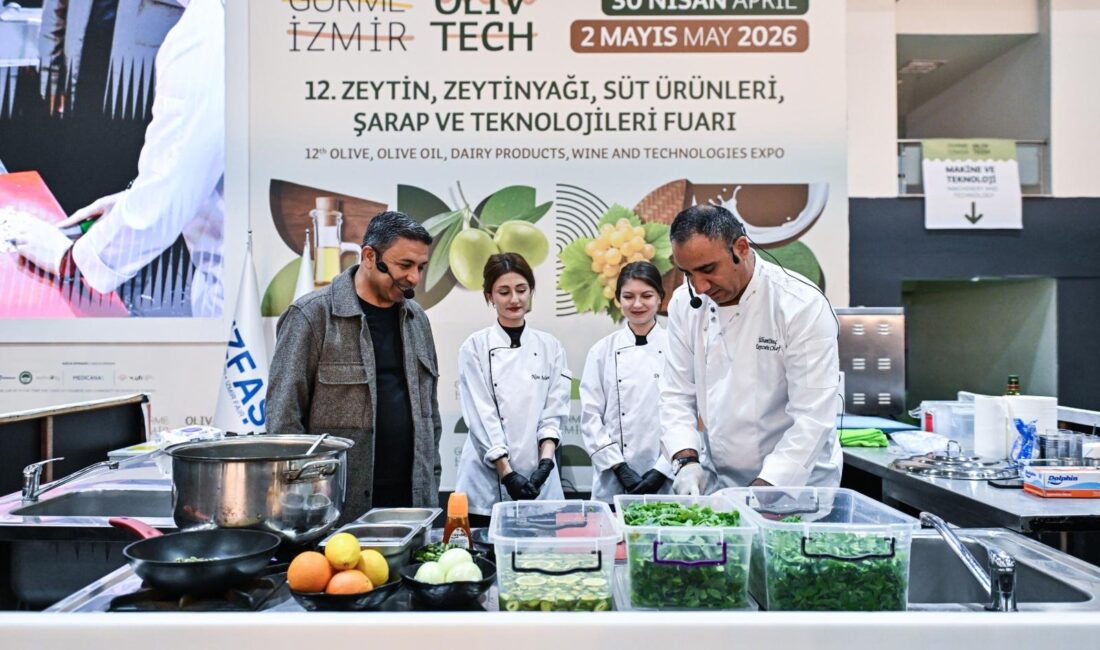 İzmir’de düzenlenen Gurme İzmir Olivtech Fuarı, zeytin ve zeytinyağından süt