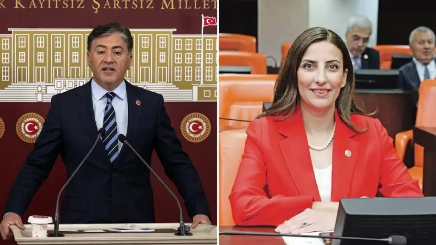 CHP Grup Başkanvekili Murat Emir ile CHP İstanbul Milletvekili Evrim