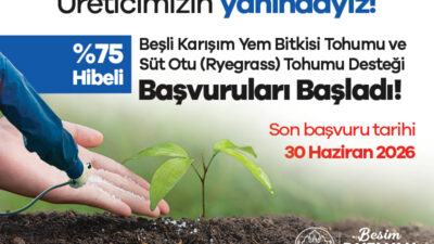 Manisa Büyükşehir Belediyesi, “Destek Bizden, Hasat Sizden” programıyla arpa, buğday,