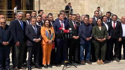 CHP’nin 72 il başkanlığı adına TBMM’de ortak basın açıklaması yapan