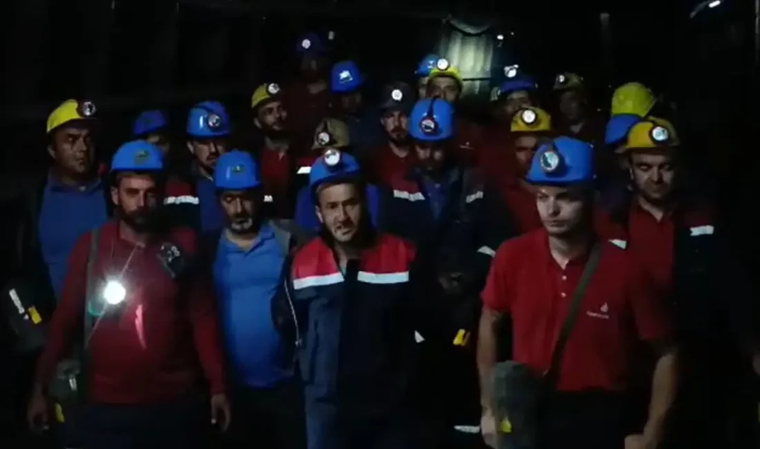 Direnişteki Özşen Madencilik işçileri yer altında açlık grevine başladı Verilmeyen hakları için başlattıkları direnişlerini 25 gündür sürdüren Özşen Madencilik