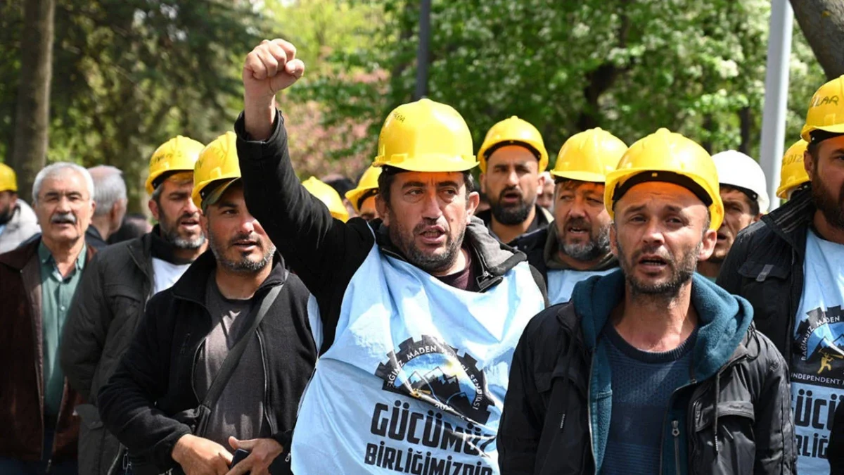 Bağımsız Maden-İş Sendikası, hakları için yeniden direnişe geçen Doruk Madencilik