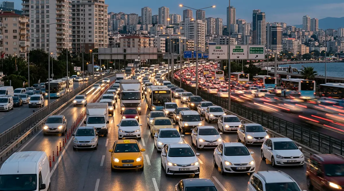 TÜİK verilerine göre İzmir'de trafiğe kayıtlı araç sayısı mayıs ayı