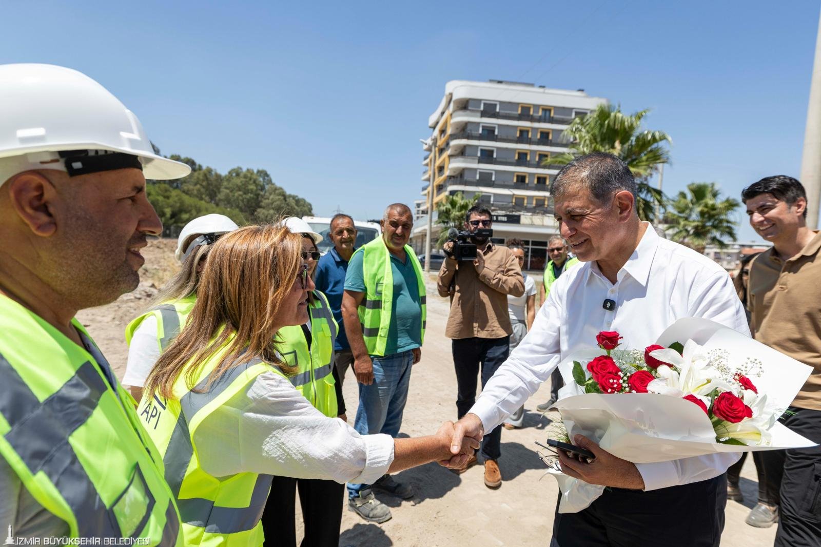 İzmir Büyükşehir Belediyesi İZSU Genel Müdürlüğü’nün Çiğli Balatçık Mahallesi'nde sürdürdüğü