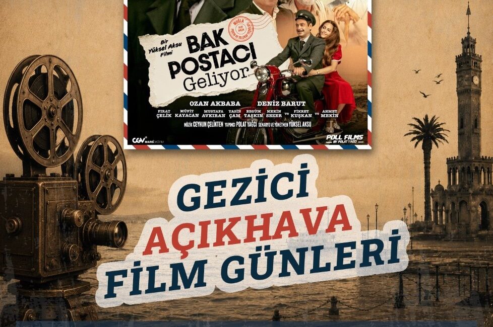 İzmir’de yaz akşamlarına sinema keyfi: Gezici Açıkhava Film Günleri başlıyor İzmir Büyükşehir Belediyesi, yaz akşamlarını sinema keyfiyle buluşturacak Gezici Açıkhava