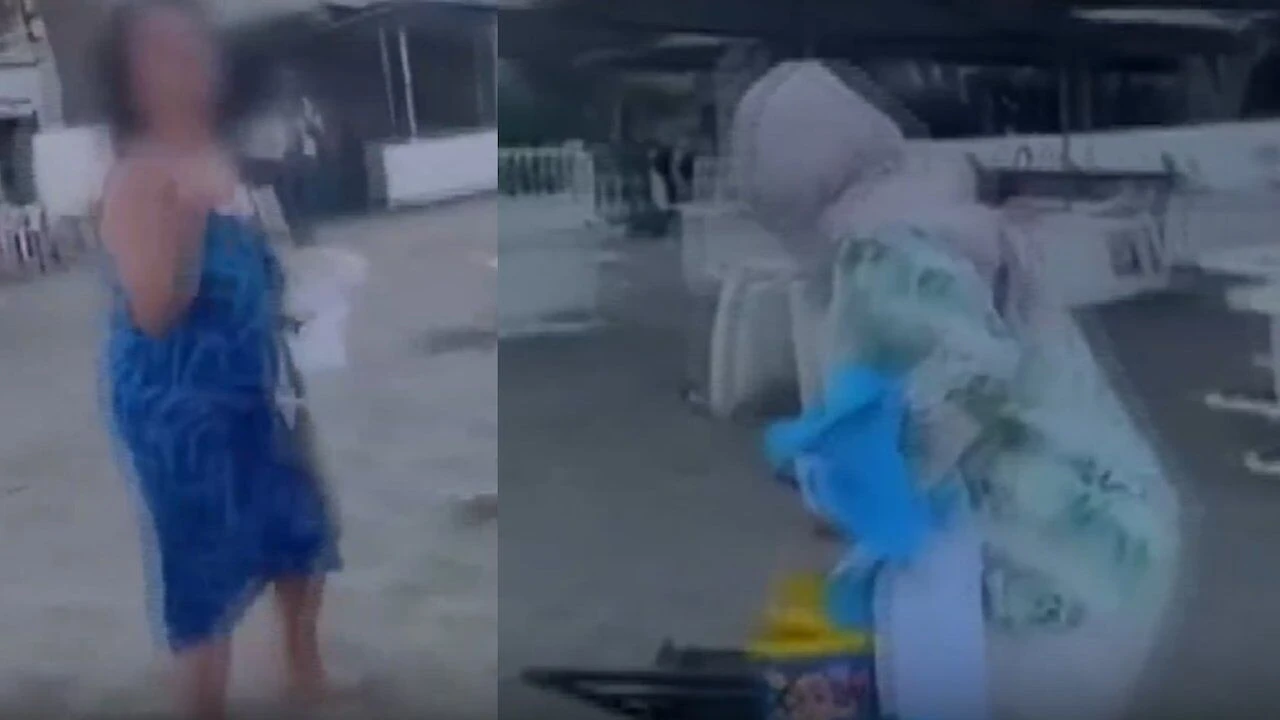 İzmir'in Seferihisar ilçesinde bir plajda şezlong yeri nedeniyle çıktığı öne